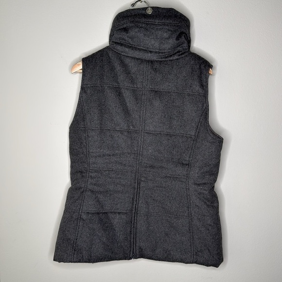 Noel Asmar Equestrian Gray Wool High Collar Equestrian Vest Women's Size XL EUC - Picture 7 of 9